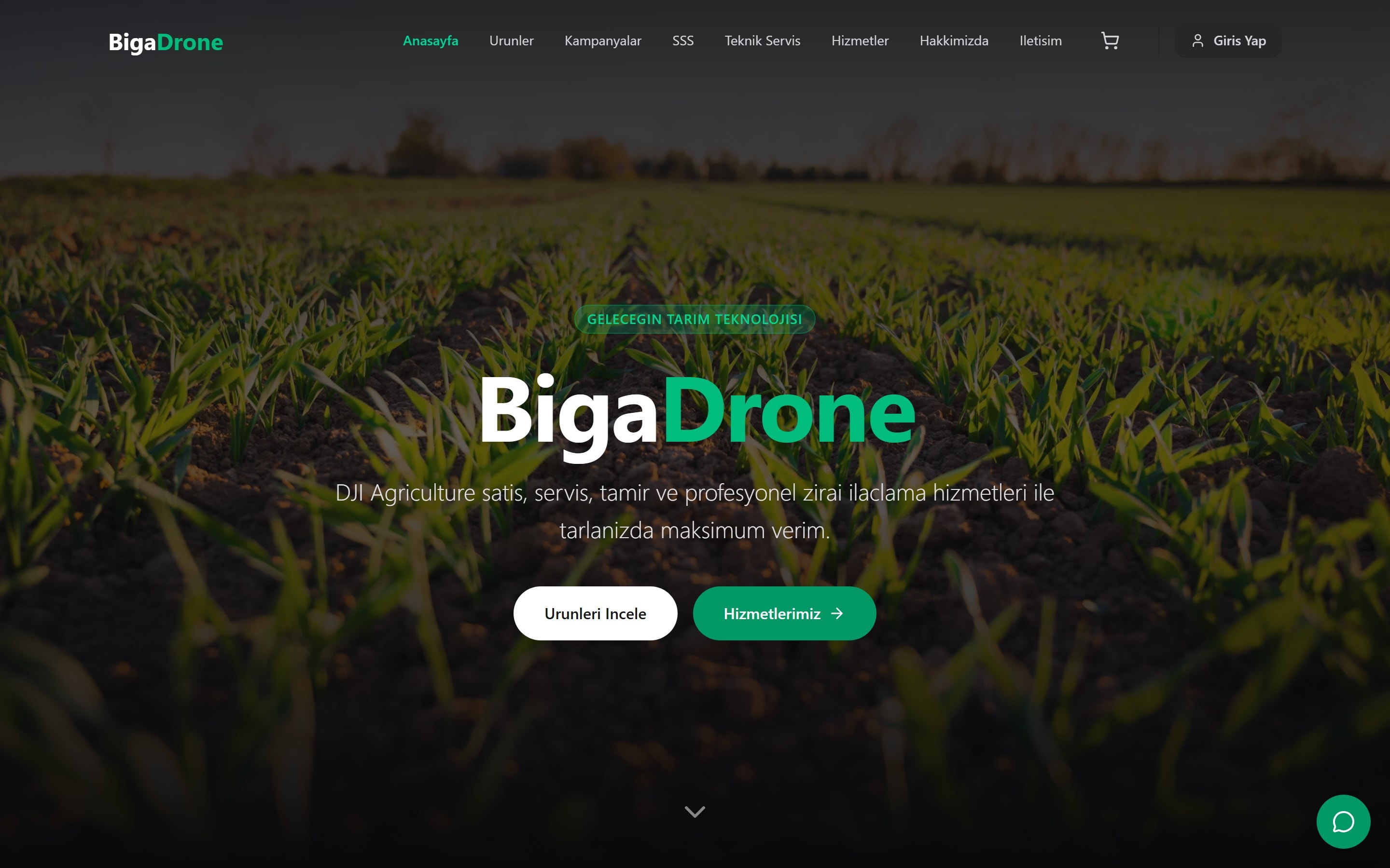 Biga Drone Desktop Experience