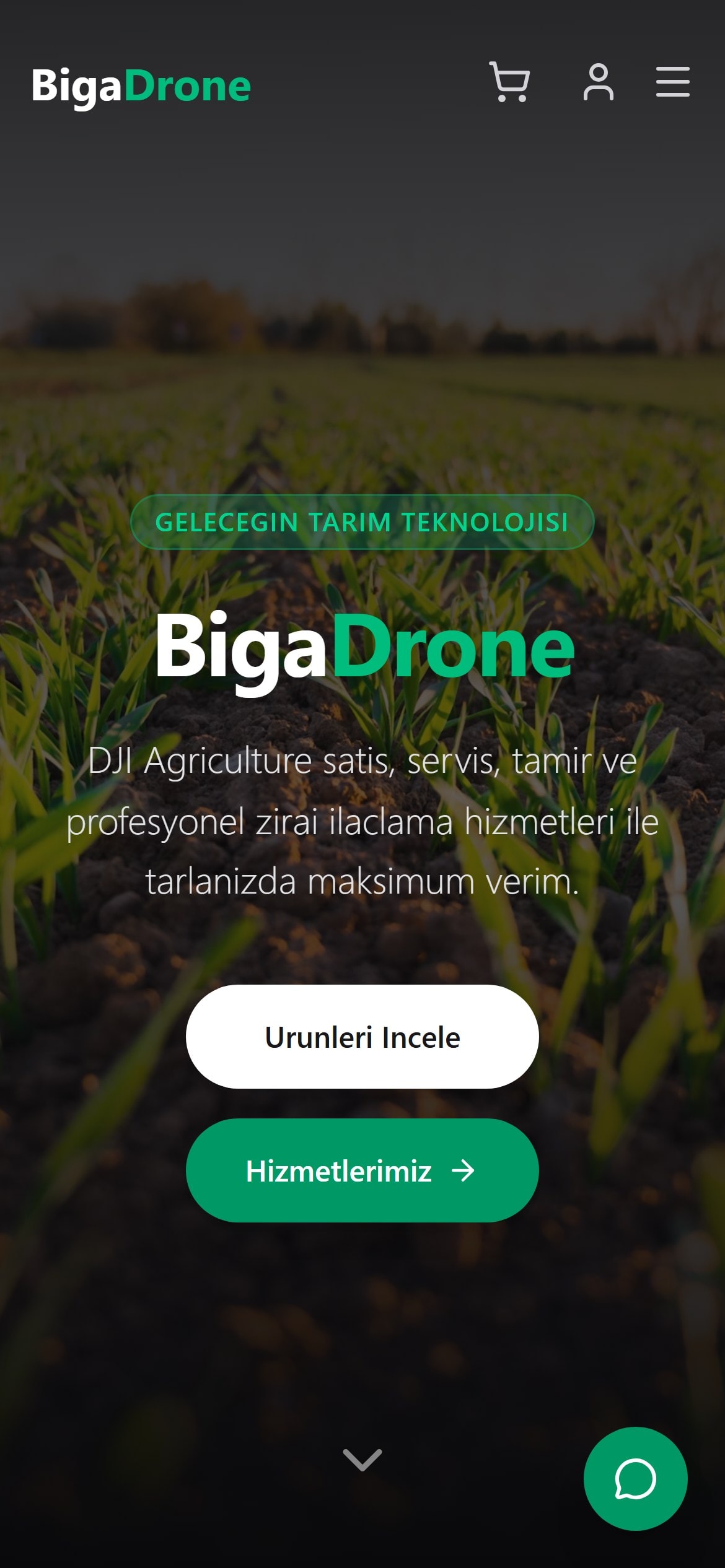 Biga Drone Mobile Experience