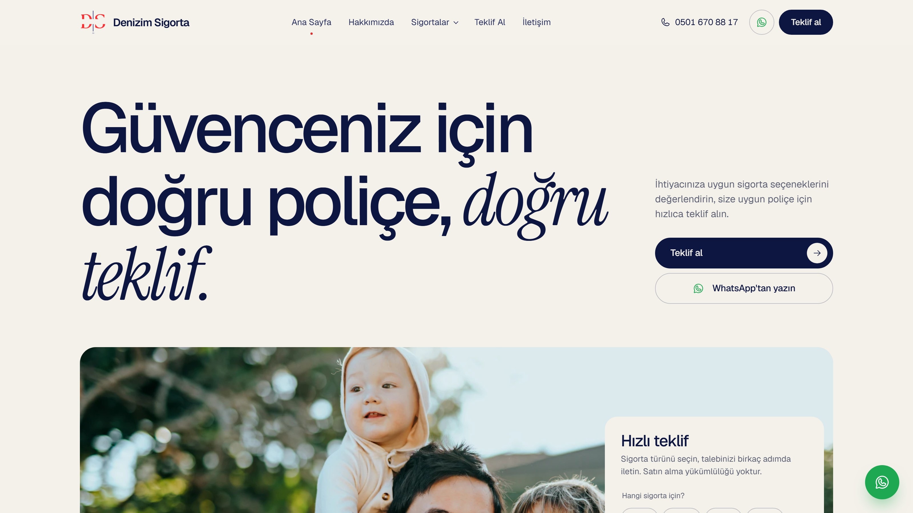 Denizim Sigorta Ekran Görüntüsü
